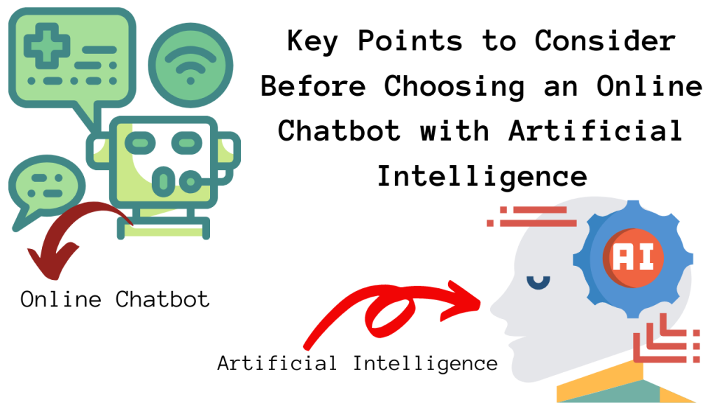 Online chatbot with artificial intelligence