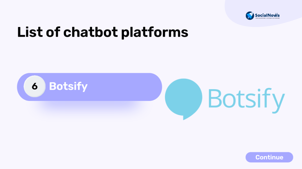 Botsify | ai chatbot platforms