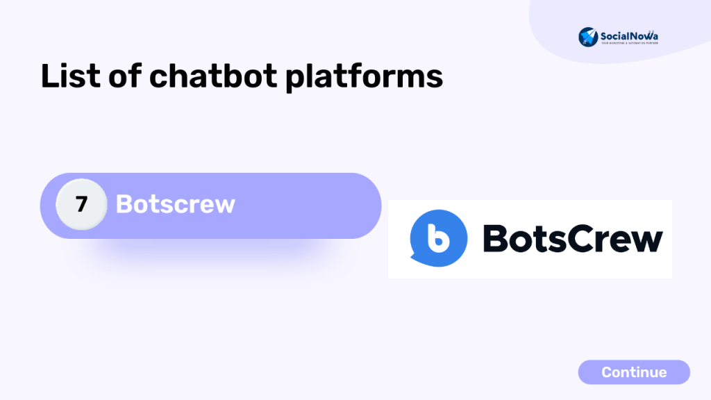 Botscrew | ai chatbot platforms