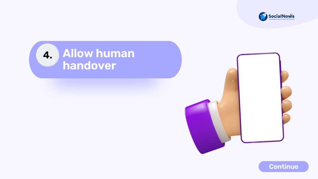 allow human handover