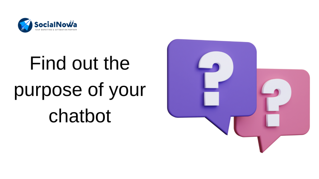 Find out the purpose of your chatbot