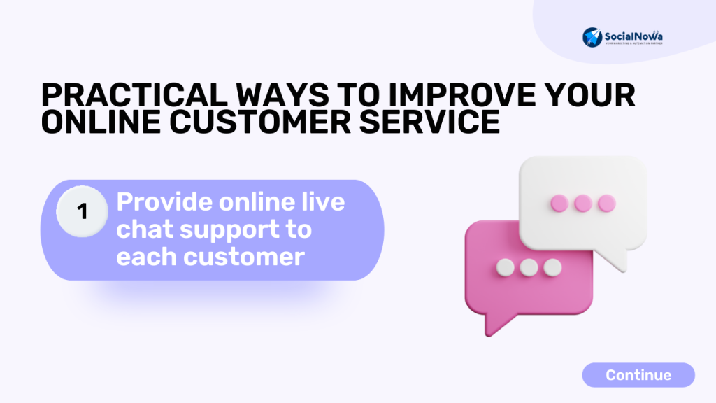 Improve your online customer service