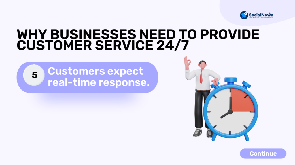 Customers expect real-time response.