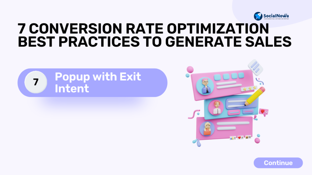 Popup with Exit Intent