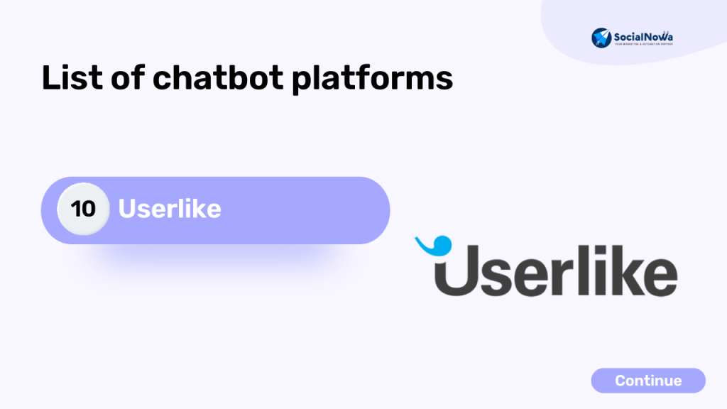 Userlike | ai chatbot platforms