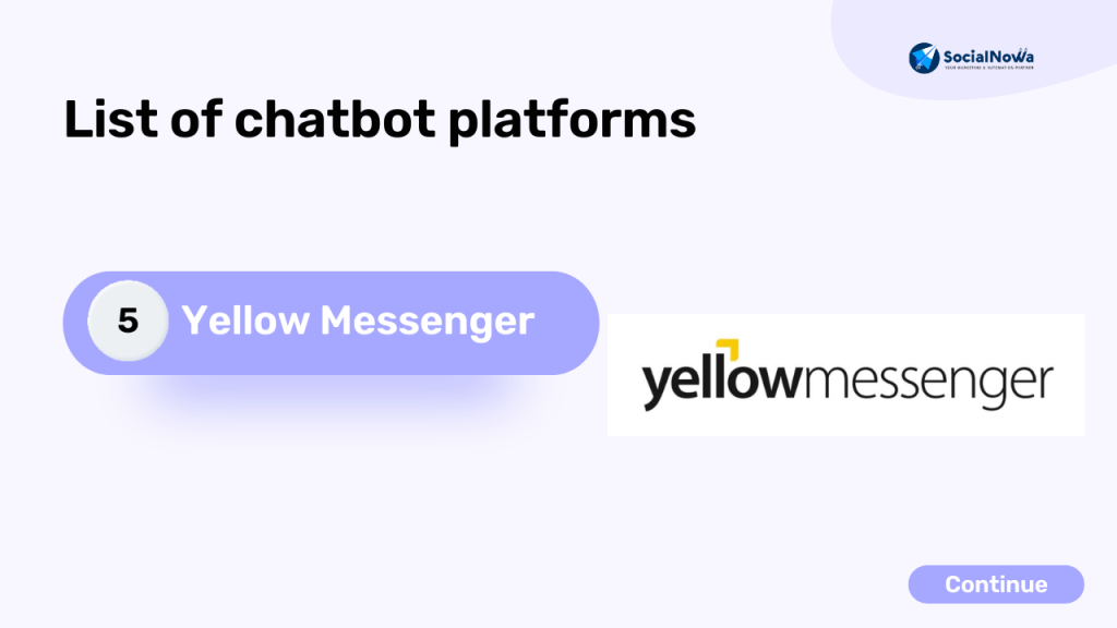 yellowmessenger | AI chatbot platforms