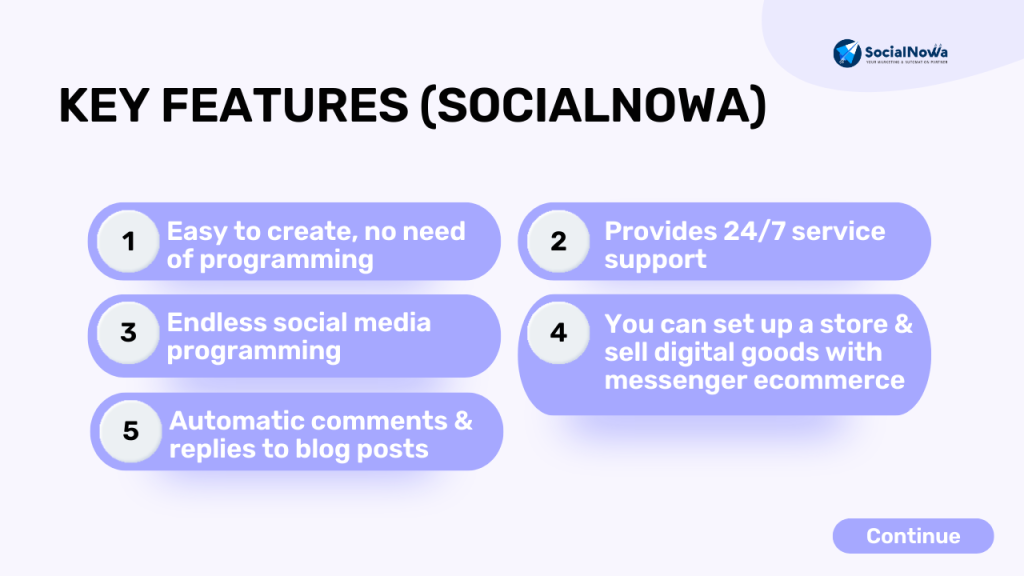 Key Features (SocialNowa)
