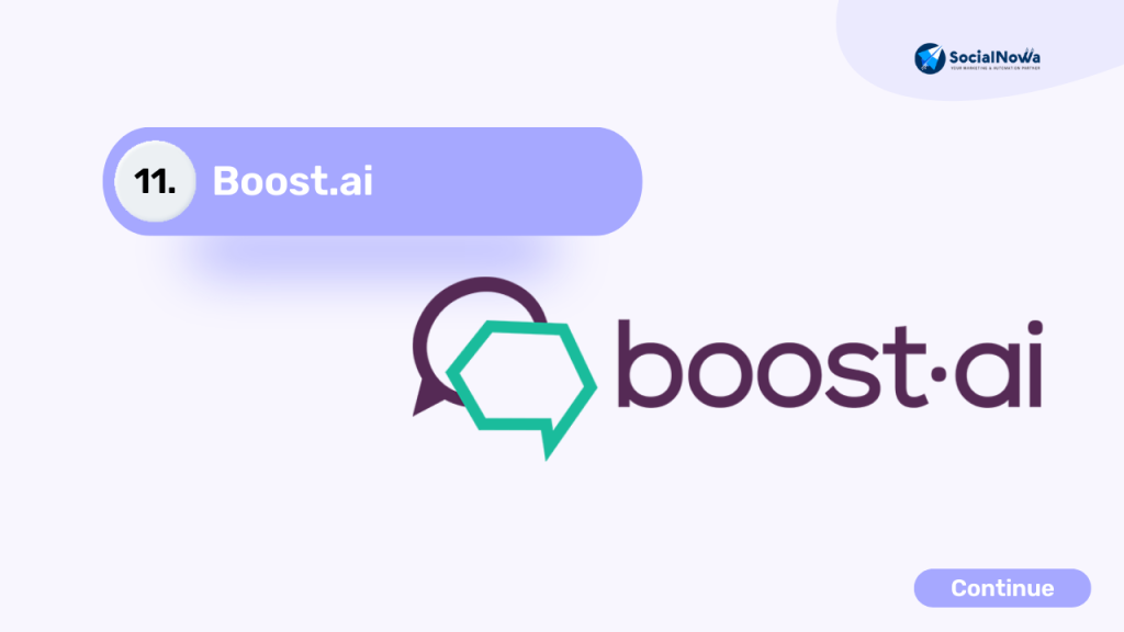 boost.ai sales chatbot