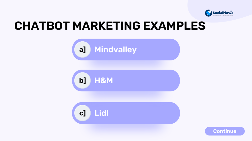 Chatbot Marketing Examples